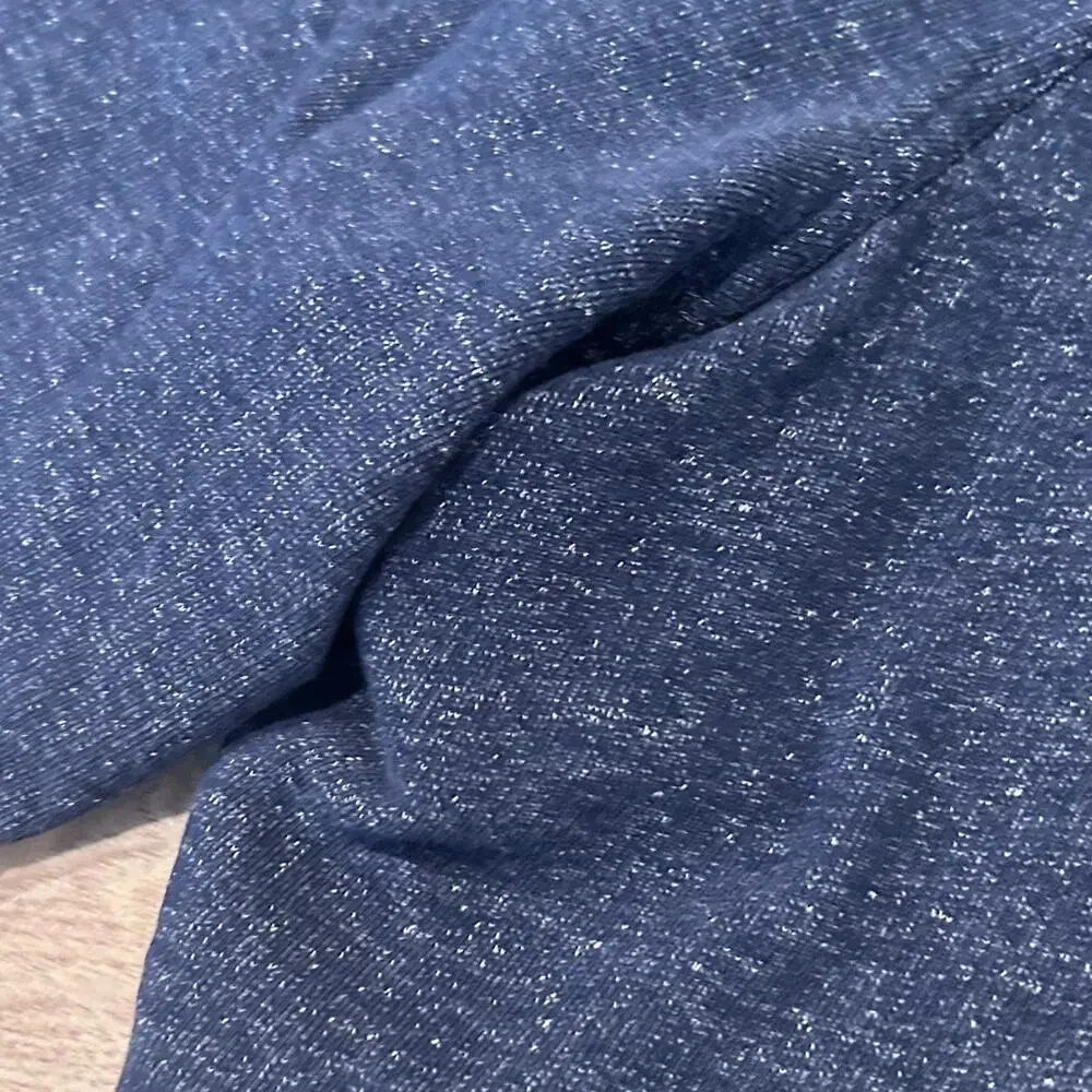 Patagonia Heather Blue Organic Cotton Blend Drawstring Athletic Shorts Mens XL